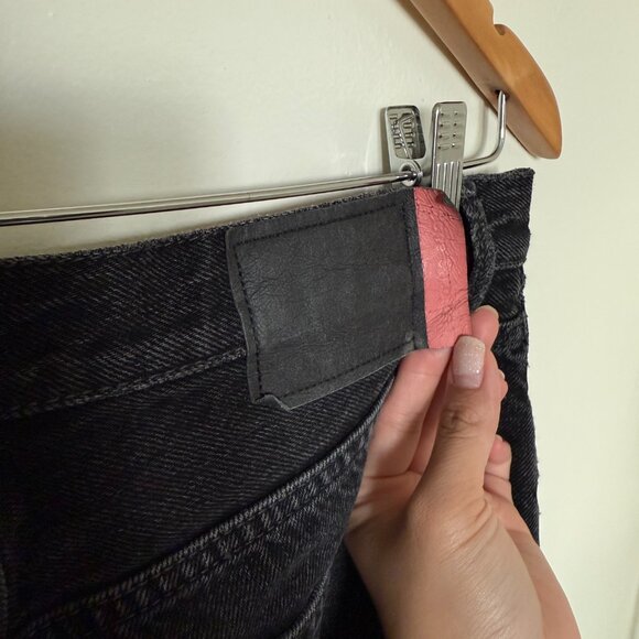 Acne Studios Blå Konst 1997 Used Black Metal Jeans 28 x 32 - Picture 8 of 10